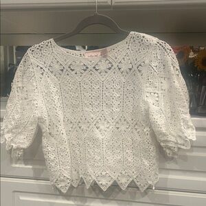 Elegant White Lace Blouse
